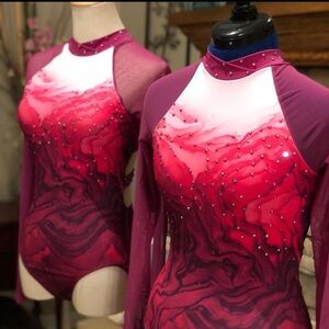 Adult bedazzled dance costume